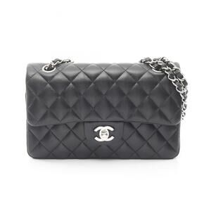 Chanel Matelassé Double Flap Shoulder Bag/Handbag, Lambskin Leather, Women's,...